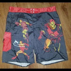 Marvel Comics Iron Man swim shorts